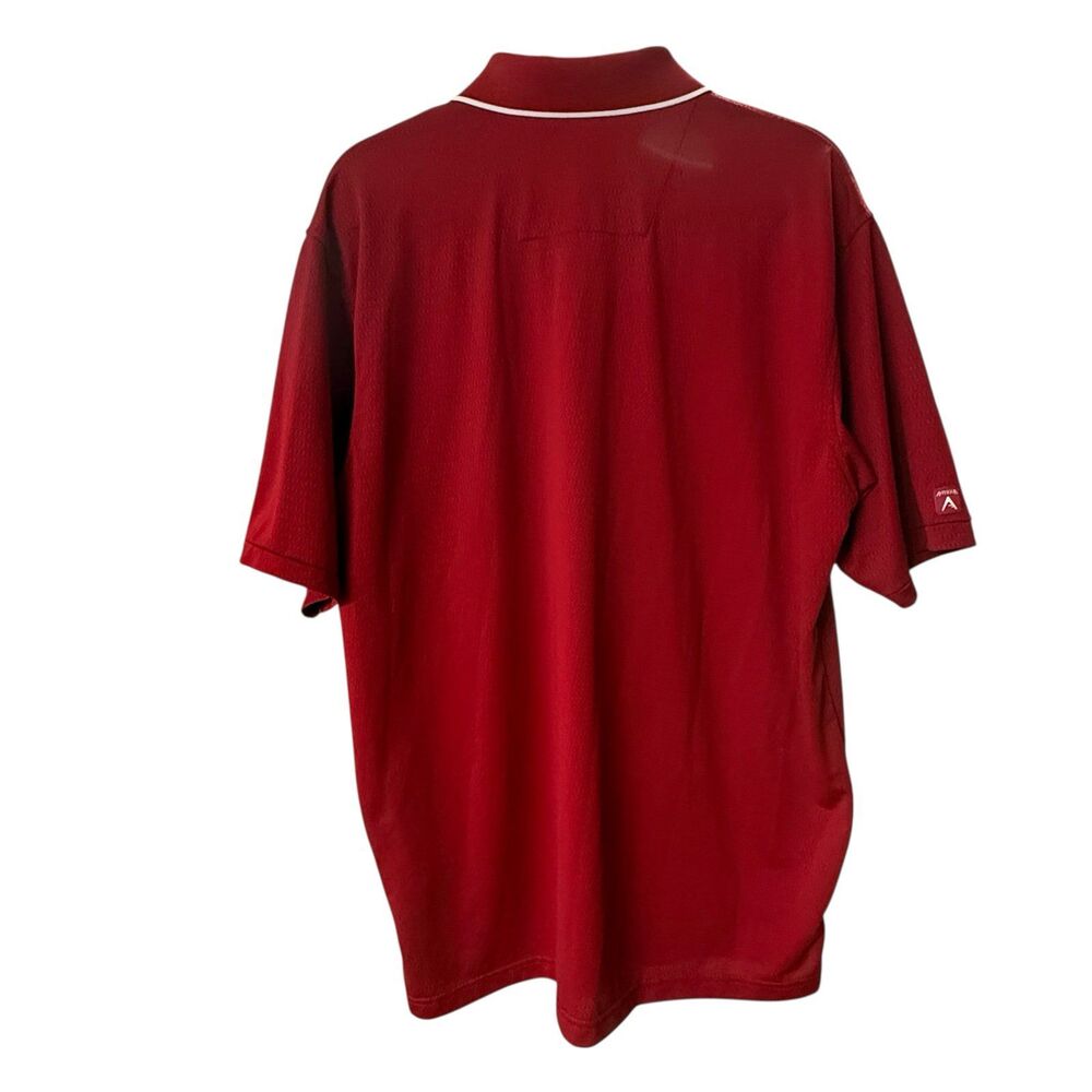 Antigua Polo Shirt Mens Large Red Cincinnati‎ Reds MLB Embroidered Performance - Picture 2 of 7